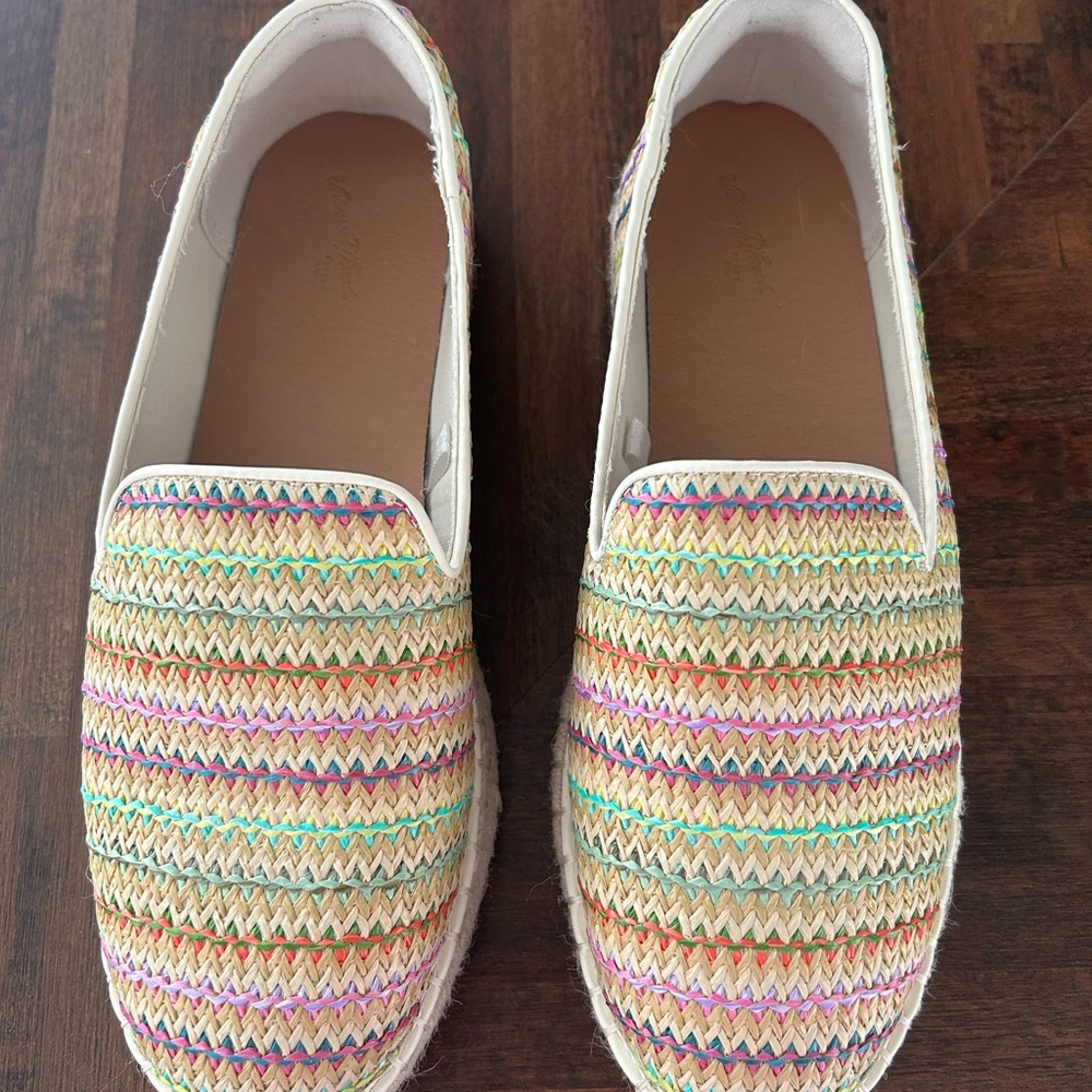 Colorful Woven Slip-On Shoes